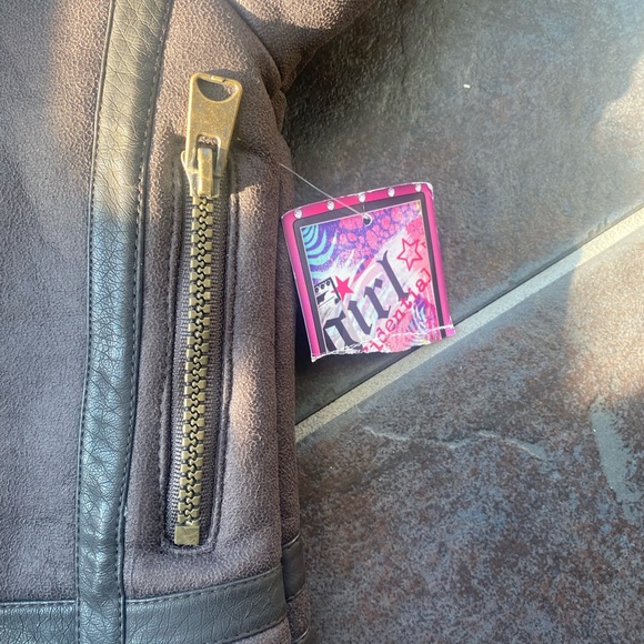 Faux suede Sherpa Moto jacket 6 - Picture 10 of 16